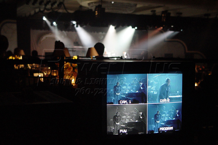 <p>Manchester Grand Hyatt - San Diego, CA<br />One of our attributes is the ability to seamlessly integrate multimedia into a concert environment. Every Stage Manager gets the whole picture with a quad split in our production designs.</p>