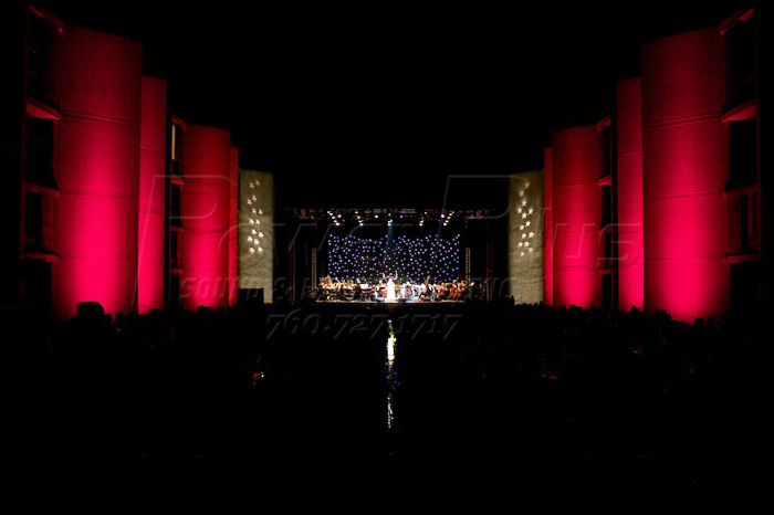 <p>Salk Institute Courtyard - San Diego, CA<br />
Power Plus can transform any space into a beautiful surrounding to enhance your evening. This year featured the San Diego Symphony, Maestro Thomas Wilkins, and the incomparable Idina Menzel.</p>
