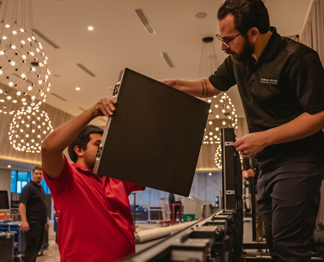 Comprehensive event production services, including audio, video, lighting, and staging solutions for corporate and live events.